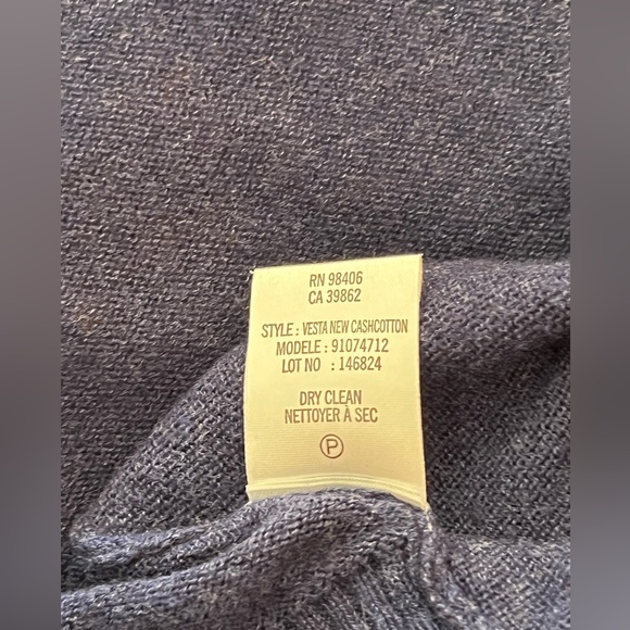 THEORY tasseled cardigan. Size Large - Picture 6 of 6